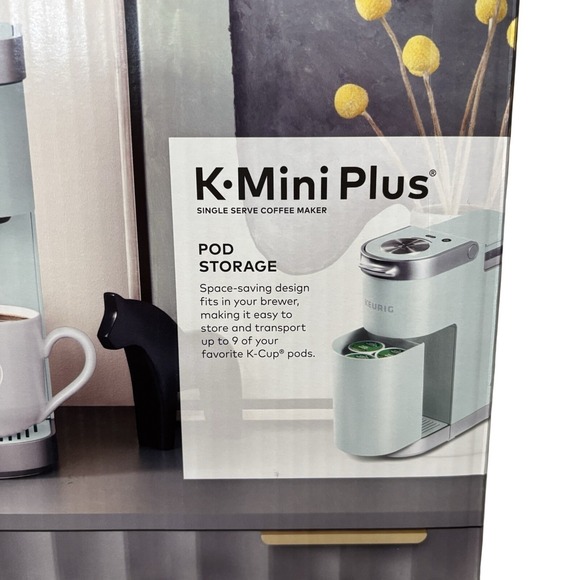 Keurig K-Mini Plus Single Serve K-Cup Pod Coffee Maker - Misty‎ Green - Picture 5 of 10